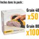 Pack XXL Ponceuse Rotative MIRKA DEROS RS600 + 160 Abrasifs & Coffret de rangement