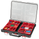 Organiseur de rangement MINCE MILWAUKEE boîte à outils étanche, empilable avec compartiments