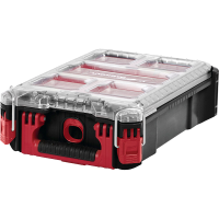 Organiseur de rangement COMPACT MILWAUKEE boîte à outils étanche, empilable avec compartiments