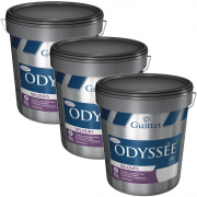 Pack de 3 Peintures GUITTET Odyssée Velours BLANC 15L