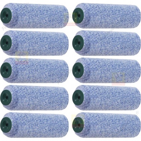 MICROTEX mini rouleaux L.100 ROTA bouts biseautés poché à pommelé Poils: 12 mm (x10)