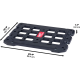 Plateau de montage MILWAUKEE rangement compacte, robuste et 100 % modulaire 46,7 x 59,4 cm