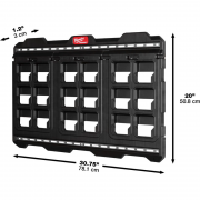 Plateau de montage MILWAUKEE rangement compacte, robuste et 100 % modulaire 46,7 x 59,4 cm