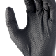 Gants nitrile jetables MILWAUKEE résistance chimique, texture diamant, écran tactile - 50 pcs