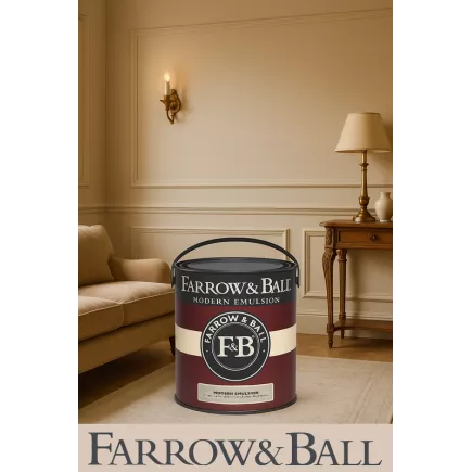 Peinture Farrow & Ball Velours Modern Emulsion résistante, facile à nettoyer, A+, anti moisissure 2,5 L