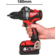 Pack MILWAUKEE perceuse visseuse brushless 18V avec 2 batteries 5.0Ah et chargeur rapide