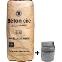 Béton ciré Terrazzo 5kg - sols, murs, mobilier, salle de bain, cuisine - Application facile 4 à 5 m²