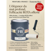 Peinture FARROW & BALL Dead Flat - ultra mate de haute qualité, résistante et lavable sur mur plafond et boiserie