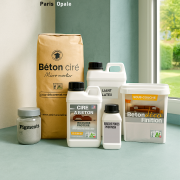 Kit complet Pro béton ciré MURS 5 m² - finition cirée résistante, application facile & prix mini
