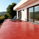 Kit complet béton ciré SOL EXTERIEUR 5 m² : Rouge y 8110