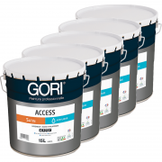 Peinture acrylique GORI Access murs et plafonds Satin Blanc 15L