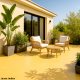 Kit complet béton ciré SOL EXTERIEUR 50m² : primaire, poudre, résine latex, vernis de protection