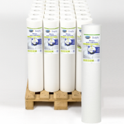 DULYFIX bâche de protection auto-adhésive plastifiée 25 m x 1 m - Palette x30