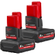 Ponceuse orbitale excentrique FUEL M12 150 mm MILWAUKEE + 2 batteries 5 Ah + chargeur + HD BOX