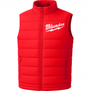 Gilet rouge sans manche MILWAUKEE ultra‑résistant, retiens la chaleur - offre exclusif