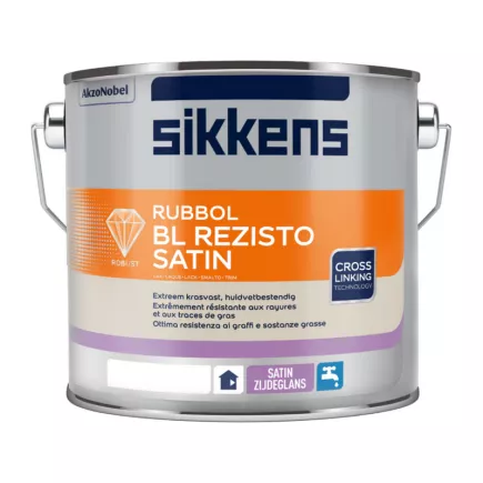 SIKKENS Rubbol BL Rezisto Satin : laque acrylique premium lessivable pro, séchage express