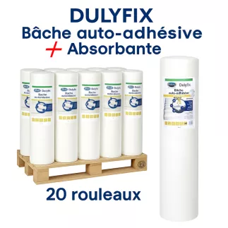 DULYFIX ABSORBANT bâche auto-adhésive plastifiée et absorbante 25 m x 1 m - Palette x20