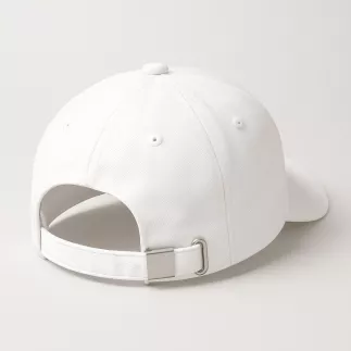 Casquette TOLLENS Blanche 100% coton, taille Réglable, finition Premium