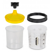 MIRKA - Système de godet jetable 650 ml, filtre 190 µm - Kit complet