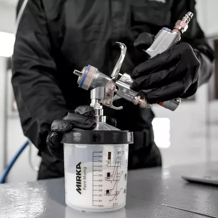 MIRKA - Système de godet jetable 650 ml, filtre 190 µm - Kit complet