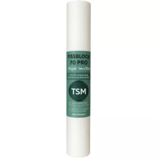 Rouleau FISSBLOCK 70 PRO treillis en fibre de verre pour la rénovation 70g/m² - 1 m x 50 m