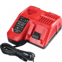 Chargeur rapide ventilé MILWAUKEE compatible M12, M14 et M18 de 2.0 à 6.0 Ah