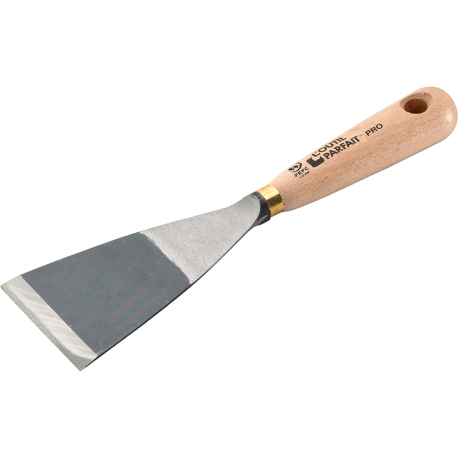 Couteau Riflard Massif L’OUTIL PARFAIT Lame acier trempé vernie pour gratter et décaper
