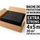 Bâches protection sol et mobilier EXTRA STRONG 4x5m soit 20 m² (carton de 8 pcs)
