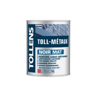 Laque TOLLENS Toll Métaux Mat NOIR 1L