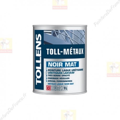 Laque TOLLENS Toll Métaux Mat NOIR 1L