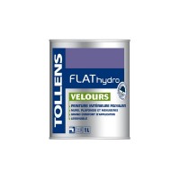 Peinture TOLLENS Flat Hydro Velours BLANC 1L