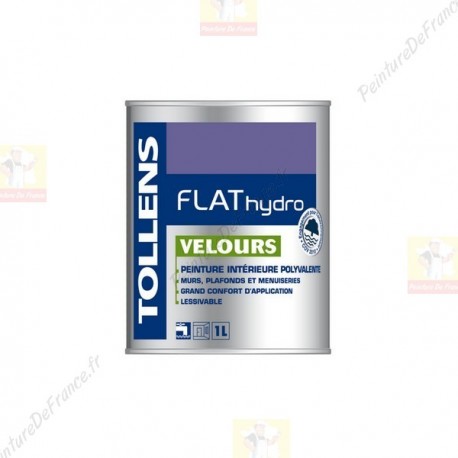 Peinture TOLLENS Flat Hydro Velours BLANC 1L