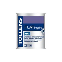 Peinture TOLLENS Flat Hydro Mat BLANC 1L