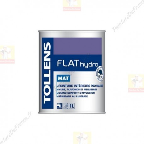 Peinture TOLLENS Flat Hydro Mat BLANC 1L