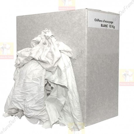 Carton de chiffon blanc recyclé 10 kg